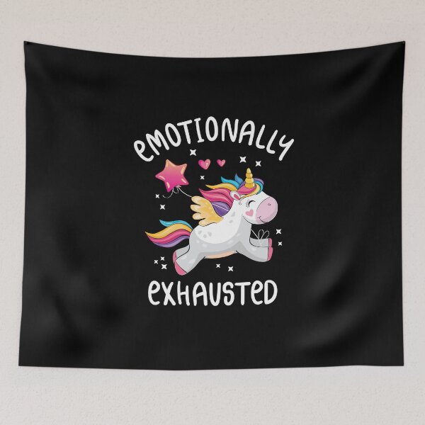 Item preview, Emotionally Exhausted Rainbow Unicorn Paradox designed and sold by Maria Garcia.