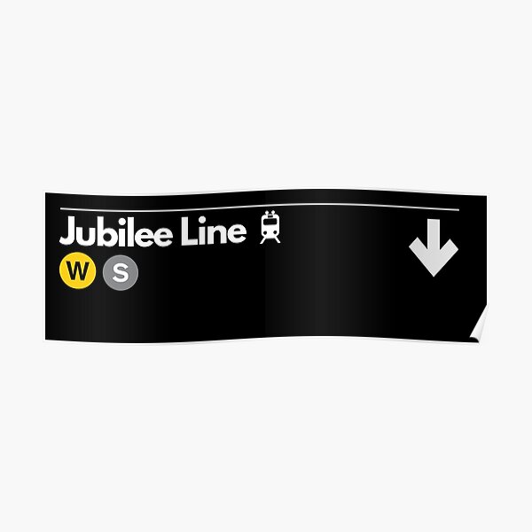 Jubilee Line Sign Poster