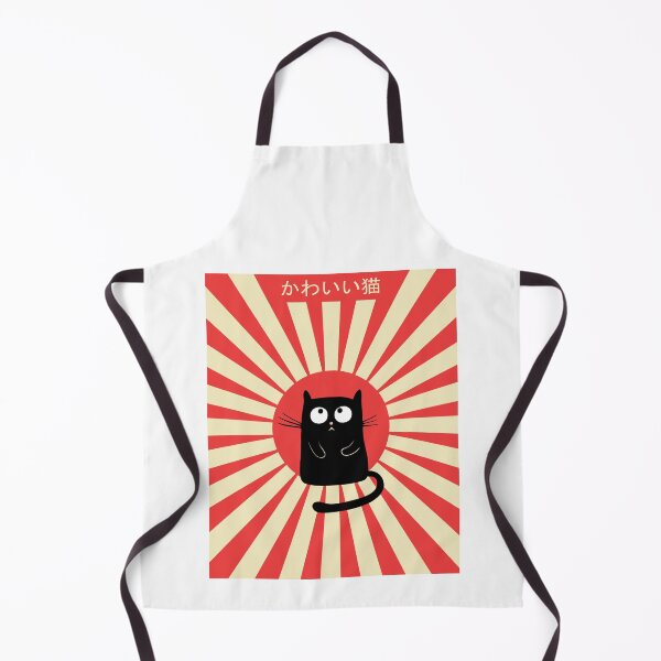 Aperçu de l'œuvre Kawaii Neko Cat Kuro Japon Soleil Levant créée et vendue par DerNerd.