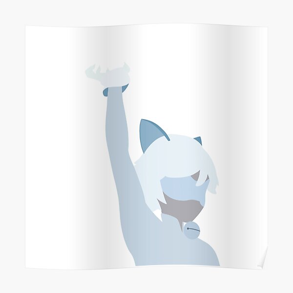 Chat Blanc Posters Redbubble