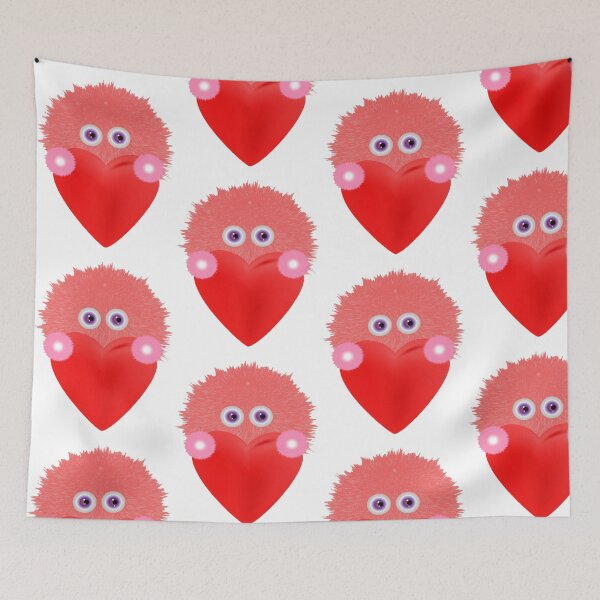 Item preview, Illustration fluffy with heart designed and sold by Ingahaliullina.