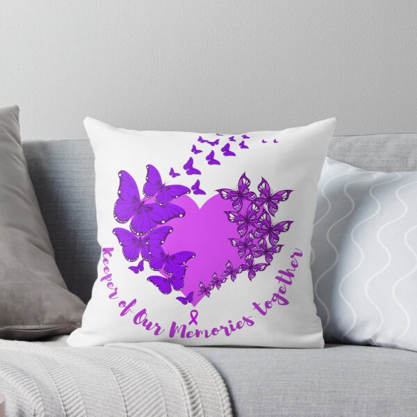 Item preview, Alzheimer's and Brain Awareness Month Purple Heart and Butterflies designed and sold by sinceanna.