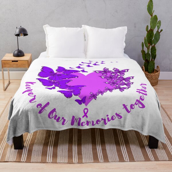 Item preview, Alzheimer's and Brain Awareness Month Purple Heart and Butterflies designed and sold by sinceanna.