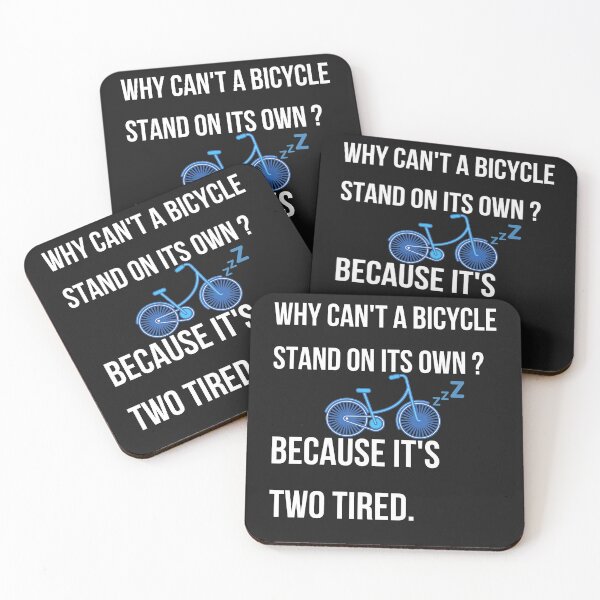 Item preview, Tired bicycle - Funny Text designed and sold by BaldingSnail.