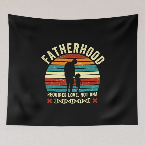 Item preview, fatherhood requires love not dna, fathers day presents for step dad, father's day gift for new step dad designed and sold by PRINTED ..