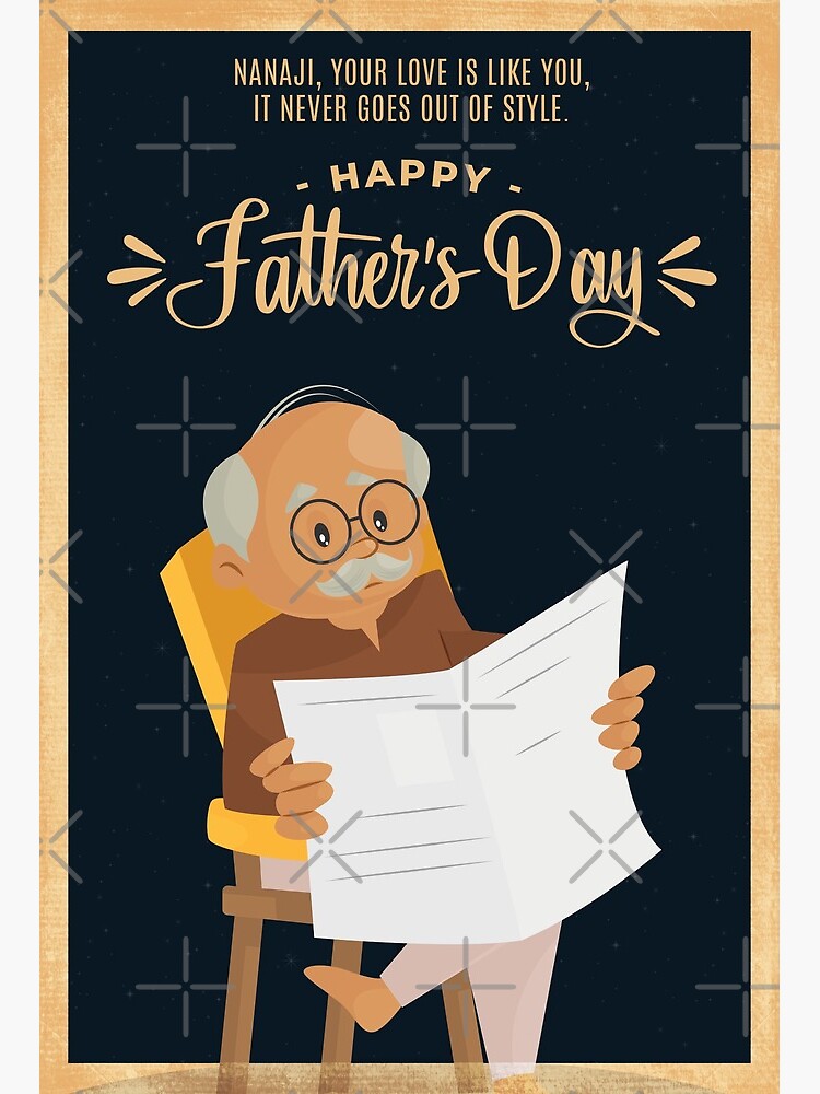Thumbnail 2 of 2, Greeting Card, Nanaji, Your Love is like you...Greeting Card designed and sold by DesiBoli.