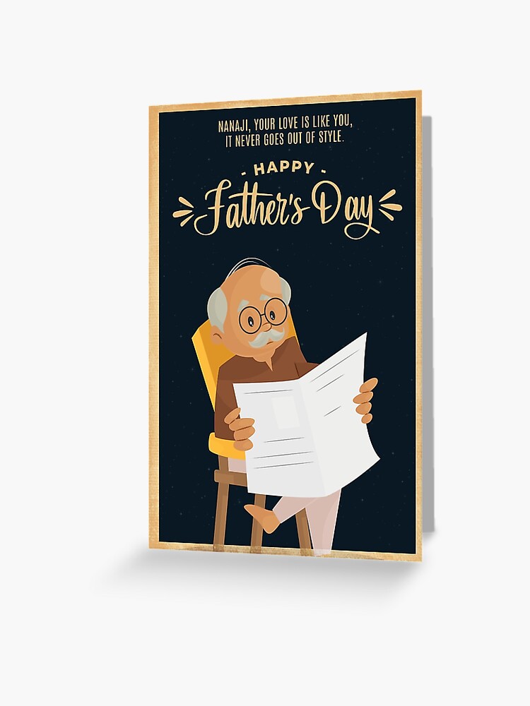 Thumbnail 1 of 2, Greeting Card, Nanaji, Your Love is like you...Greeting Card designed and sold by DesiBoli.