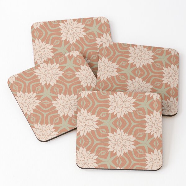 Item preview, Retro Colors Pattern Geometric Seamless Sage Green Beige designed and sold by Quoppidou.