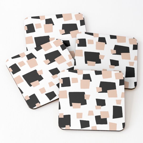 Item preview, Black, beige and white geometric background designed and sold by Jenmag.