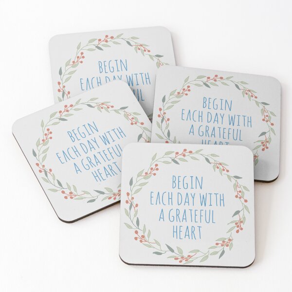 Item preview, BEGIN EACH DAY WITH A GRATEFUL HEART designed and sold by HBainesPrints.
