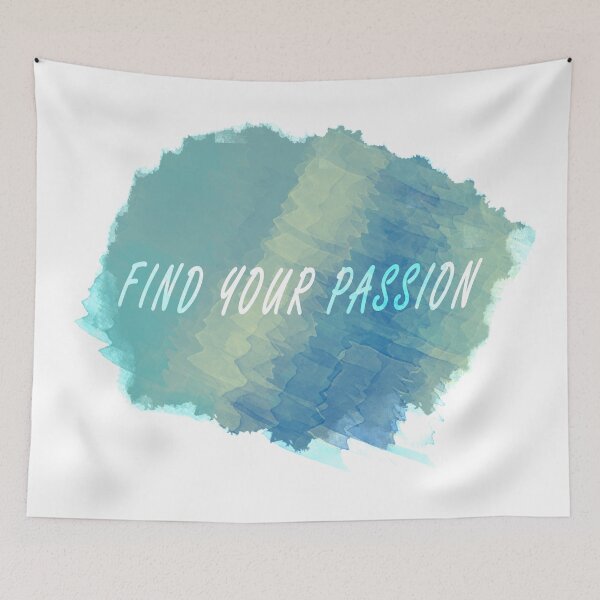 Item preview, Find Your Passion Turquoise, Blue and Yellow Watercolour Shades designed and sold by pastel-only.