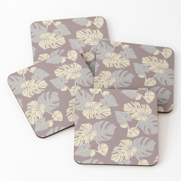 Item preview, Yellow and grey monster leaves pastel design designed and sold by Arimona.