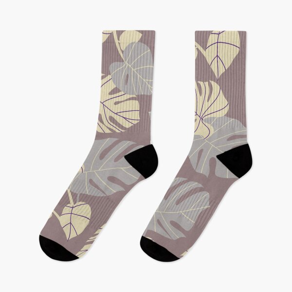 Item preview, Yellow and grey monster leaves pastel design designed and sold by Arimona.