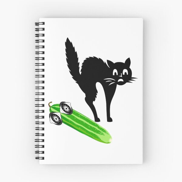 Item preview, Cat Scared Of Cucumbers Funny Creation designed and sold by Albaley.
