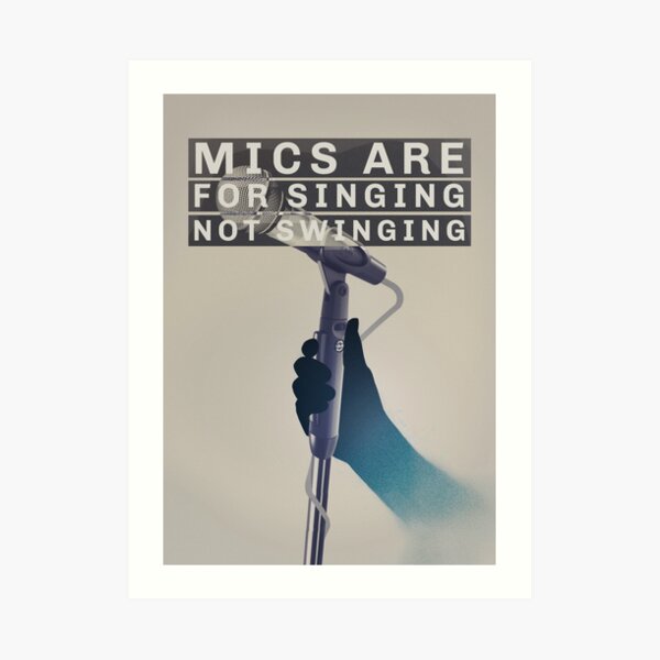 "Brand New (Band) "Mics Are For Singing" Poster" Art Print for Sale by