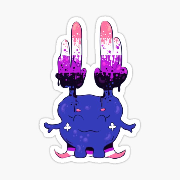Ichīlo Jelly Monster - Genderfluid Flag Sticker