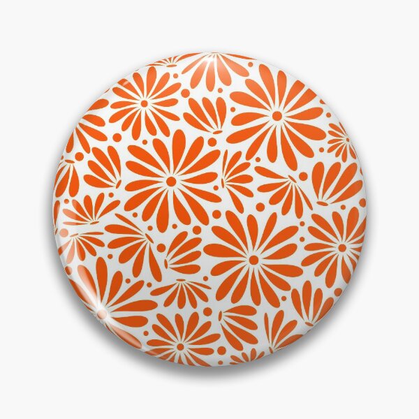 Item preview, Orange floral seamless pattern designed and sold by BLMcreations.
