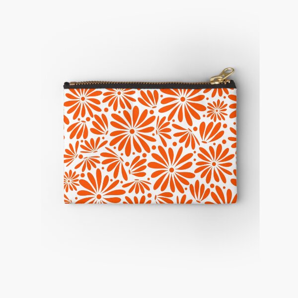Item preview, Orange floral seamless pattern designed and sold by BLMcreations.