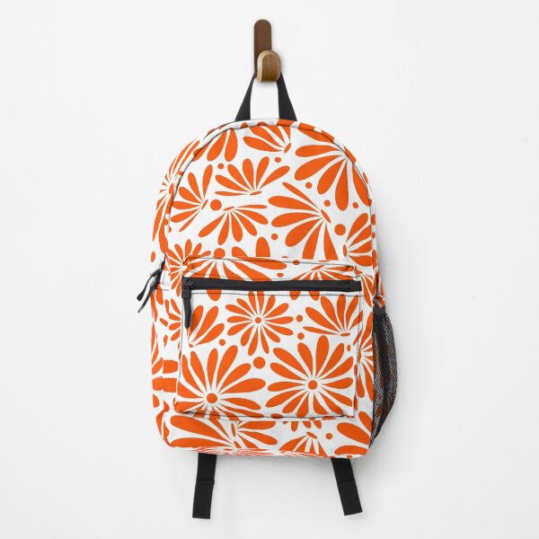 Item preview, Orange floral seamless pattern designed and sold by BLMcreations.