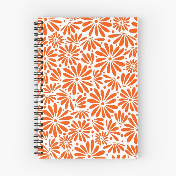 Item preview, Orange floral seamless pattern designed and sold by BLMcreations.