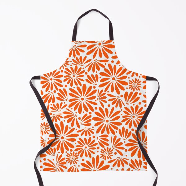 Item preview, Orange floral seamless pattern designed and sold by BLMcreations.