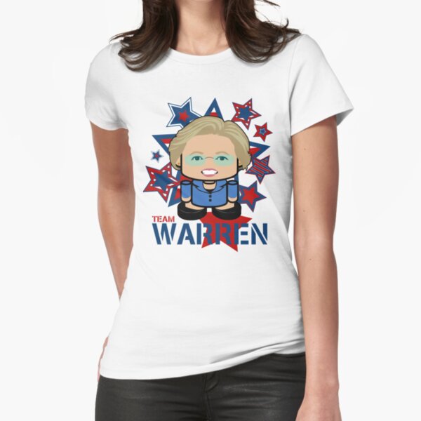 Team Warren Politico'bot Toy Robot Fitted T-Shirt