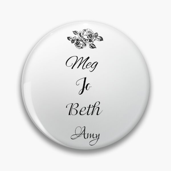 Item preview, Little Women Names in Black - Meg, Jo, Beth and Amy March designed and sold by Some Little Good.