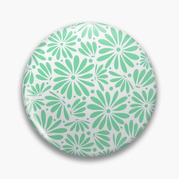 Item preview, Mint Green floral seamless pattern designed and sold by BLMcreations.