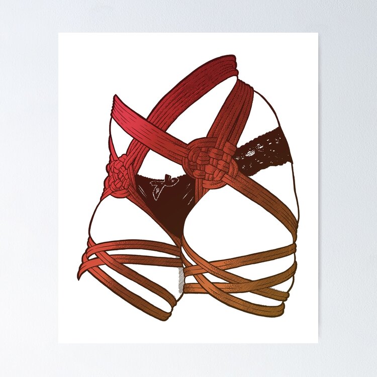 Shibari artwork - Rope art | Greeting Card