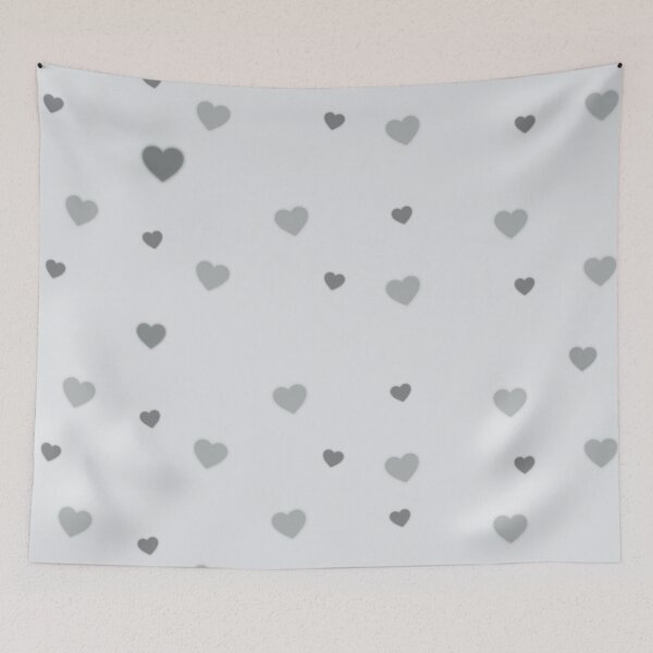 Item preview, Copy of Monochrome girly hugs and kisses and hearts pattern designed and sold by TheWalnut.