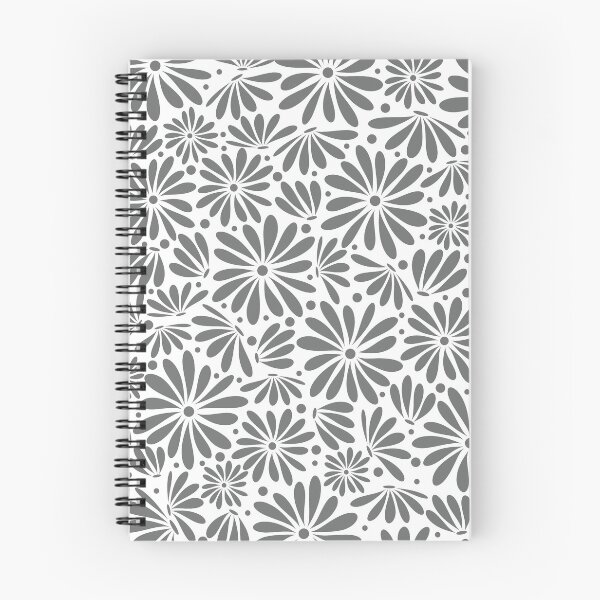 Item preview, Gray floral seamless pattern designed and sold by BLMcreations.