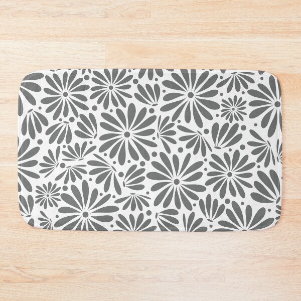Item preview, Gray floral seamless pattern designed and sold by BLMcreations.
