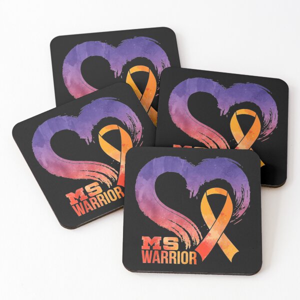 Item preview, MS Warrior Heart Multiple Sclerosis Awareness designed and sold by bcide.