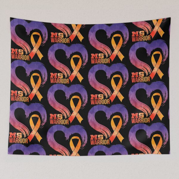 Item preview, MS Warrior Heart Multiple Sclerosis Awareness designed and sold by bcide.