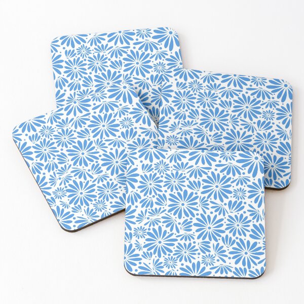 Item preview, Blue floral seamless pattern designed and sold by BLMcreations.