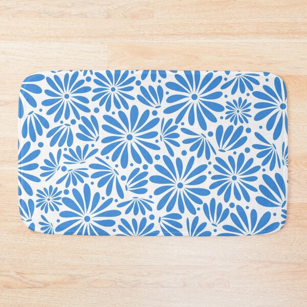 Item preview, Blue floral seamless pattern designed and sold by BLMcreations.