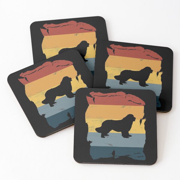 Item preview, Newfoundland dog Distressed Vintage Retro Silhouette designed and sold by DoggyStyles.