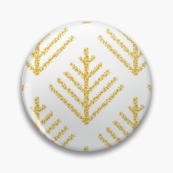 Item preview, Gold glitter geometric pattern designed and sold by Osting.