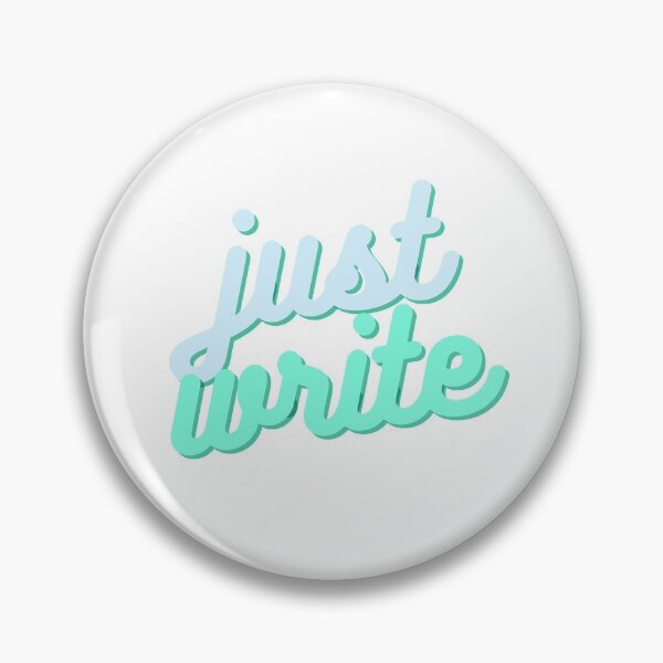 Item preview, just write | soft pastel retro | writer aesthetic designed and sold by Rebecca Mix.