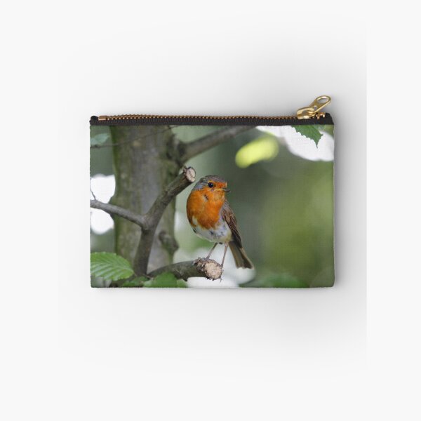 Item preview, Petirrojo europeo, Erithacus rubecula, en un arbusto designed and sold by Zosimus.