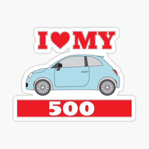 J'adore mes 500 Sticker