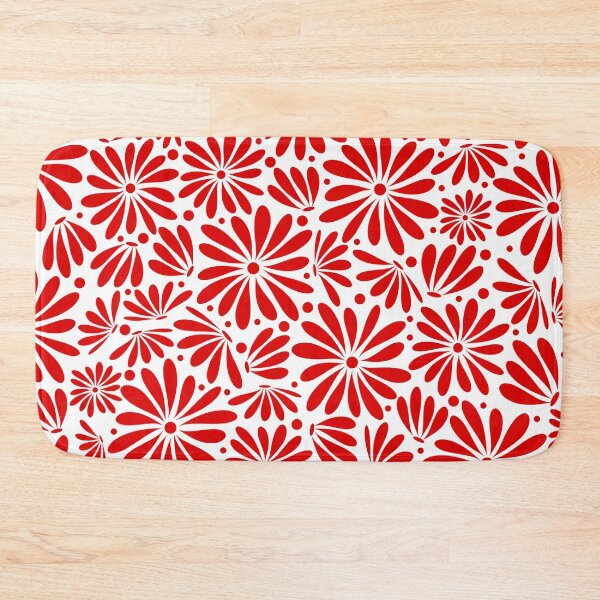 Item preview, Red floral seamless pattern designed and sold by BLMcreations.