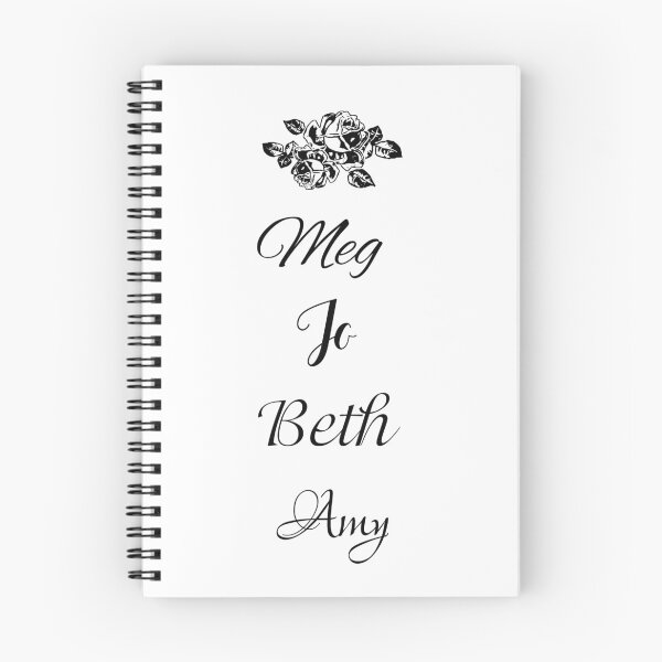 Item preview, Little Women Names in Black - Meg, Jo, Beth and Amy March designed and sold by Some Little Good.