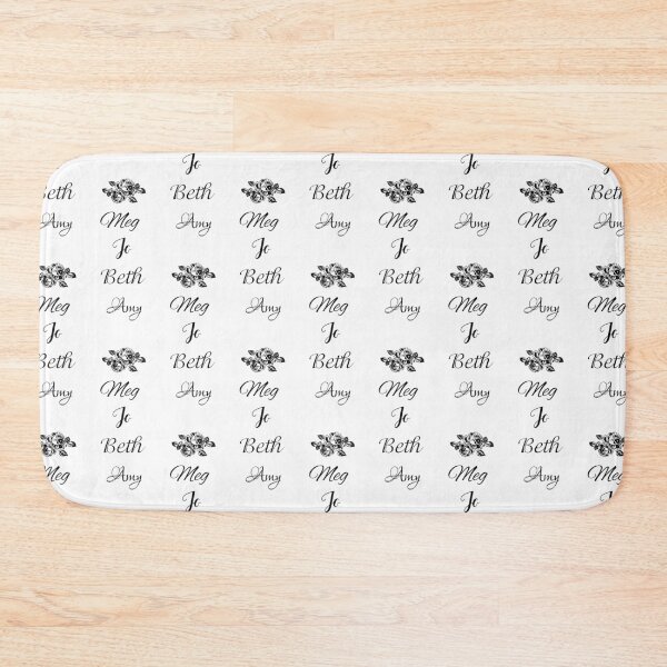 Item preview, Little Women Names in Black - Meg, Jo, Beth and Amy March designed and sold by Some Little Good.