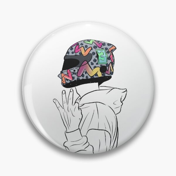Item preview, Daniel Ricciardo Honey Badger Mclaren Renault Helmet 3 designed and sold by paintingoctober.