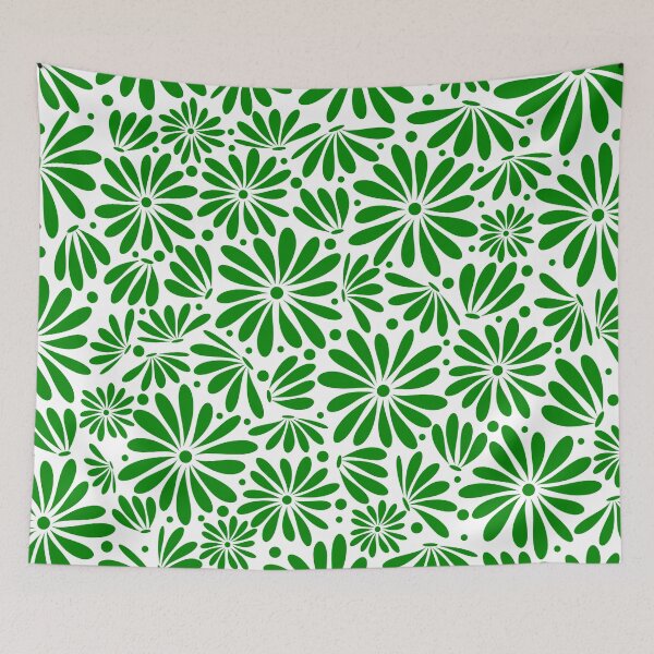 Item preview, Green floral seamless pattern designed and sold by BLMcreations.