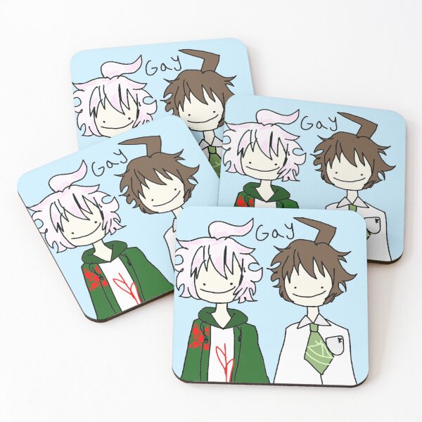 Item preview, Hajime hinata Nagito komaeda ship gay komahina badly drawn scribble danganronpa designed and sold by Soda-bunny.