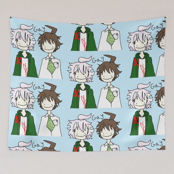 Item preview, Hajime hinata Nagito komaeda ship gay komahina badly drawn scribble danganronpa designed and sold by Soda-bunny.