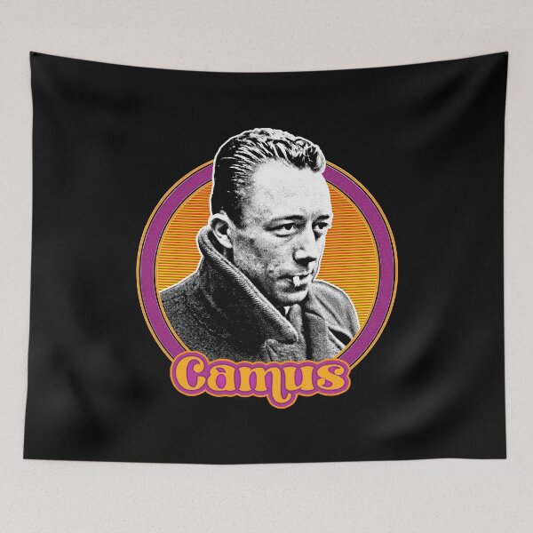 Item preview, Albert Camus  ∆∆ Vintage Look Fan Design designed and sold by AestheticNow.