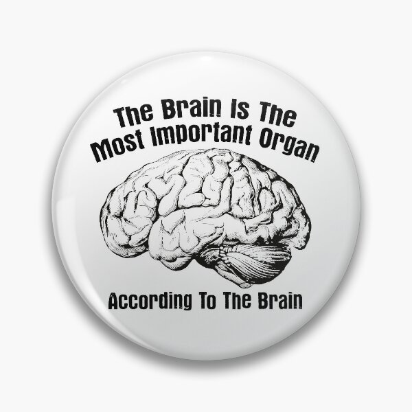 Item preview, According To The Brain, Funny Brain Joke designed and sold by gorillamerch.